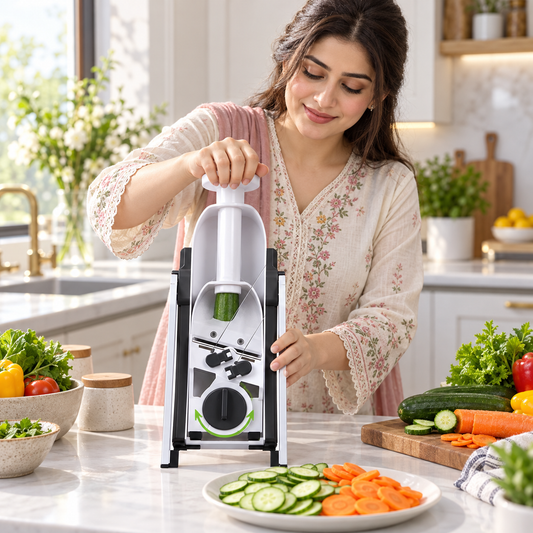 5-in-1 Manual Vegetable Cutter Multifunction Slicer Potato Chopper