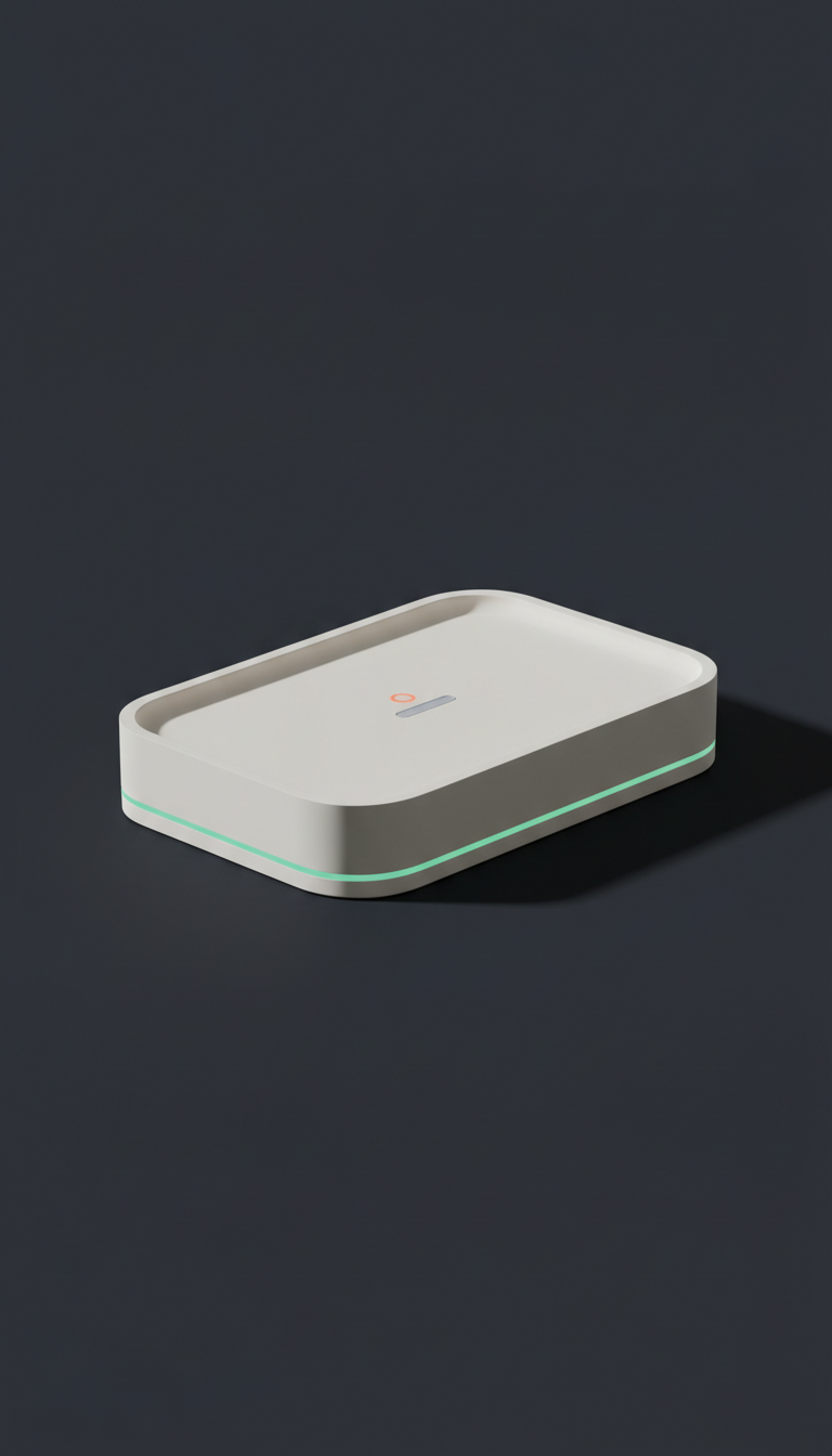 Minimalist Wireless Charging Tray In Matte Finish