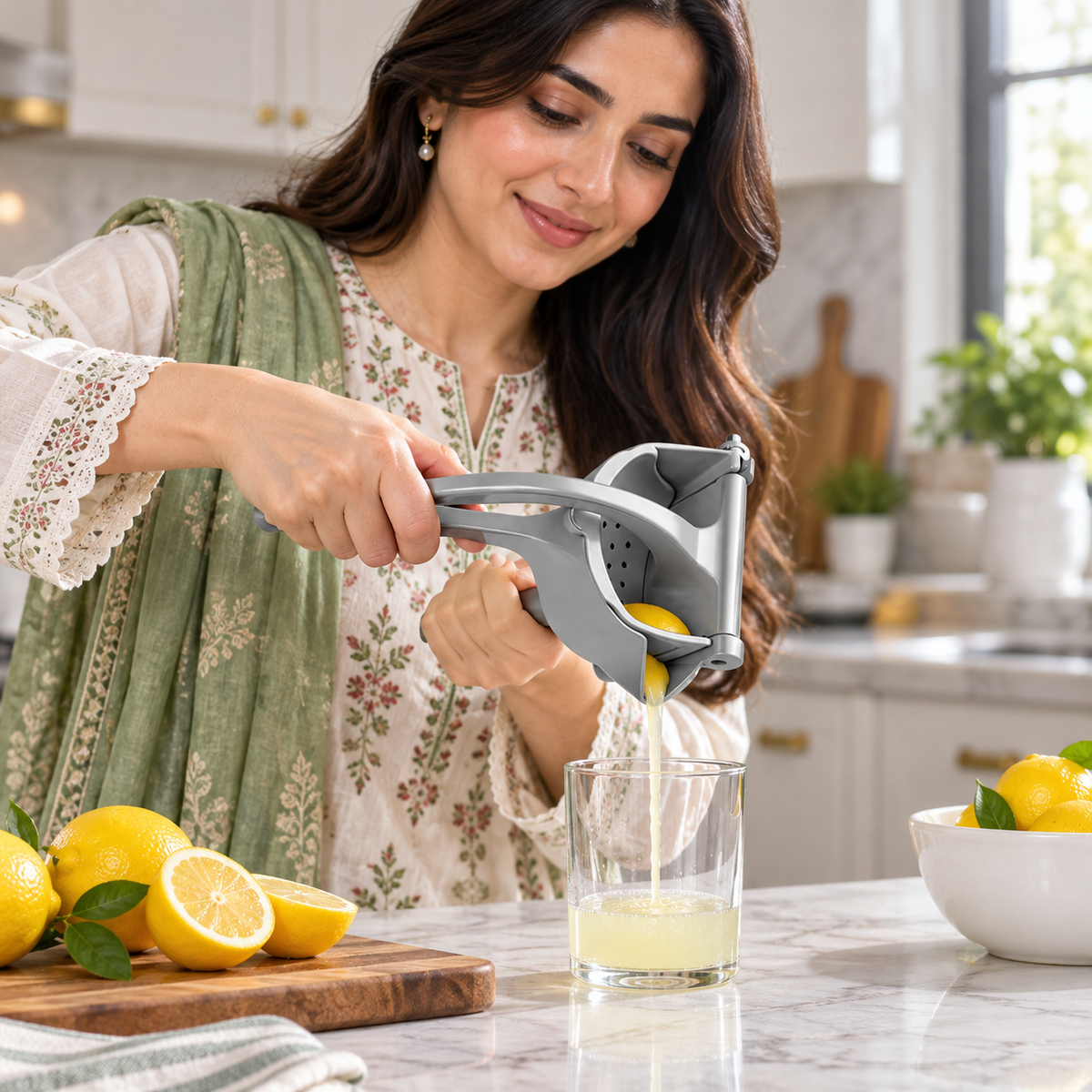 Manual Juicer, Fruit Juice Squeezer, Detachable Heavy Duty Easy Manual