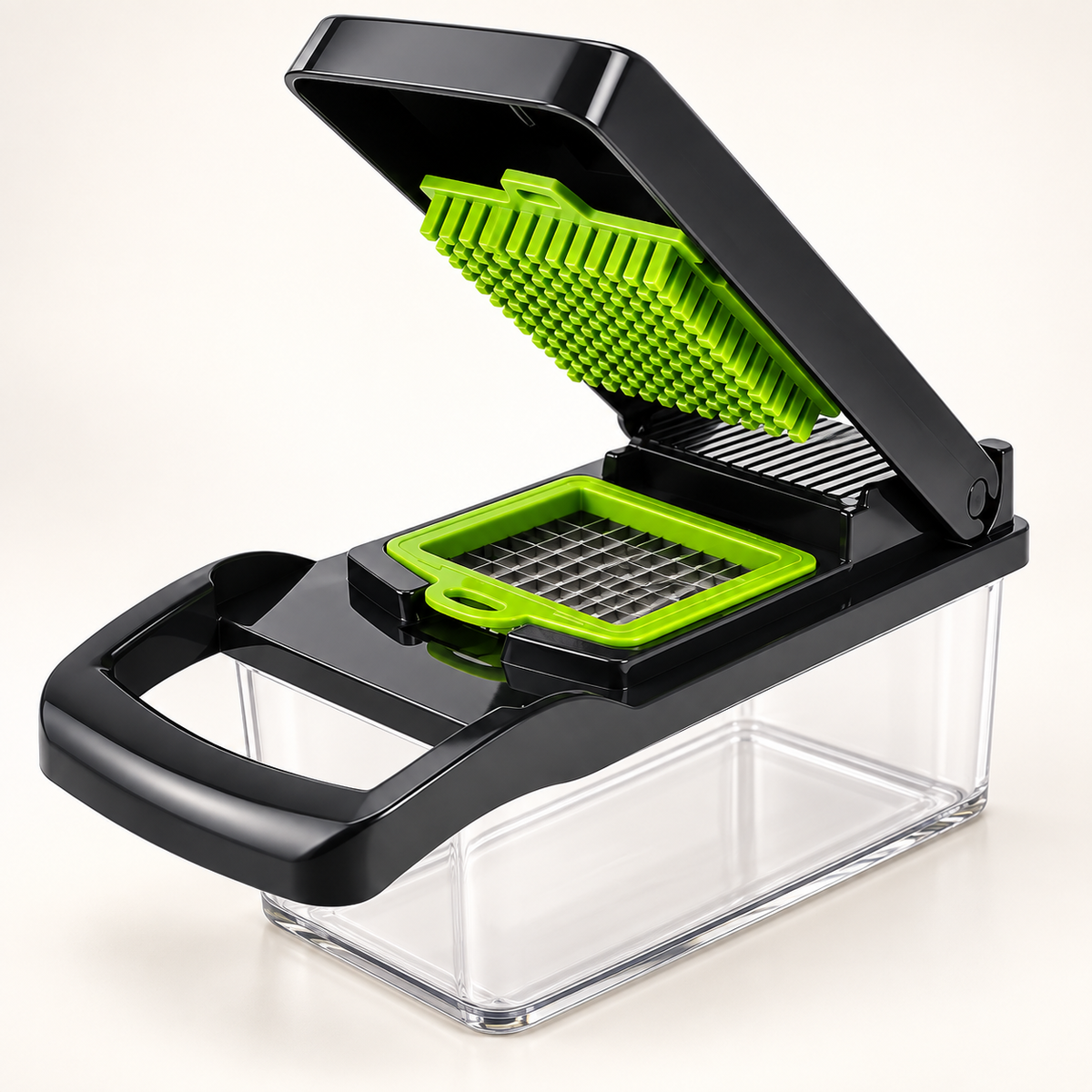 1Pc Green Black 12 in 1 Multifunctional Vegetable Slicer Cutter Shredders