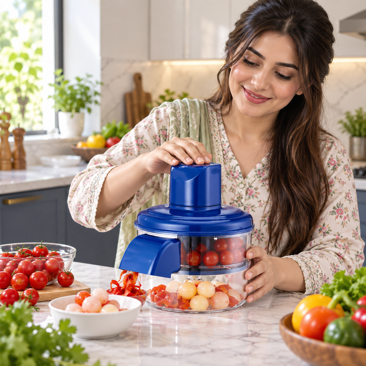 Rechargeable Multifunctional Electric Garlic & Grape Peeler Smart Household